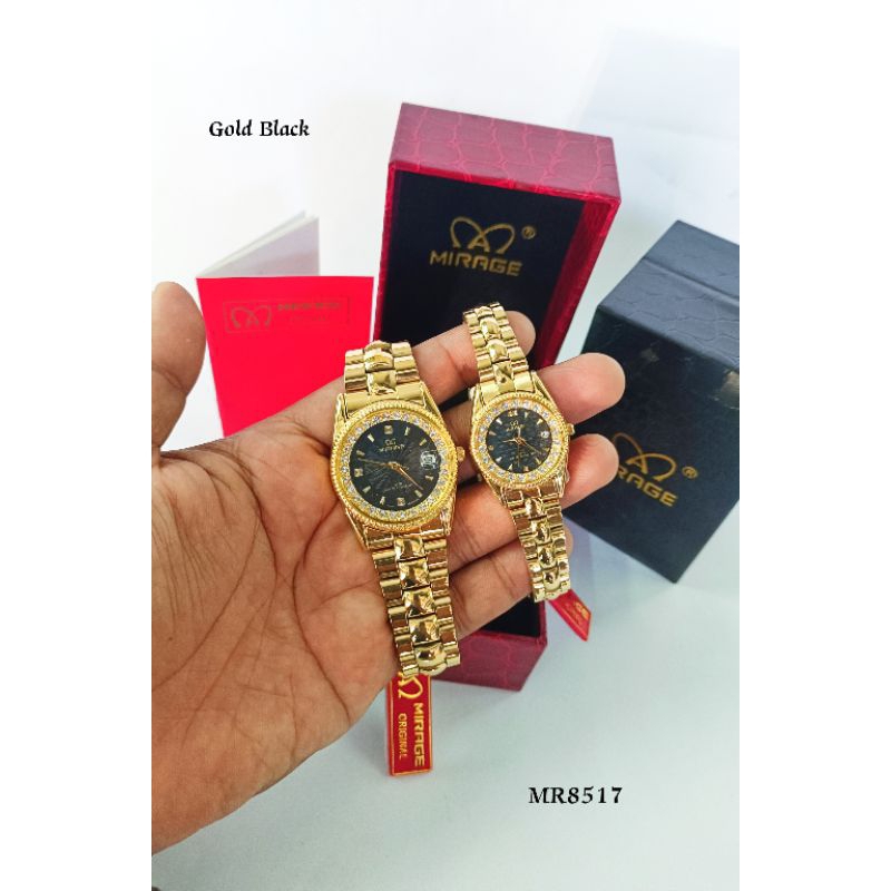 Jam tangan Mirage Original Couple Free box mirage dan kartu garansi (MR1579)