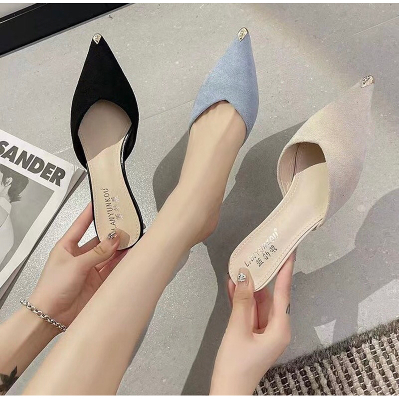 Heels A361 wanita import realpict