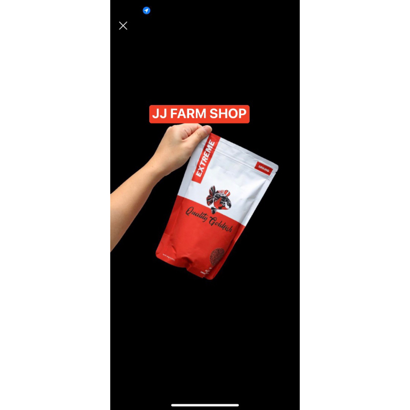 Quality goldfish EXTREME PLUS SINKING size S 3mm 500 gr super growth & color red merah pakan pelet i