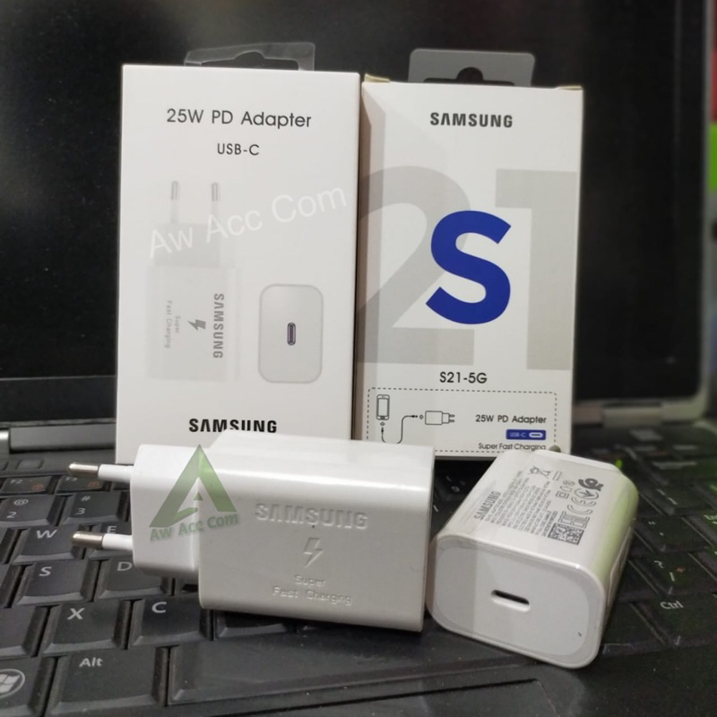 POWER ADAPTER/ KEPALA CHARGER SAMSUNG 25W USB C TO C PD FAST CHARGING TYPE C 25WATT A23/A33/A53/A52/A52S/M22/M23/M52/S10/S20/S21 FE/A71/A72