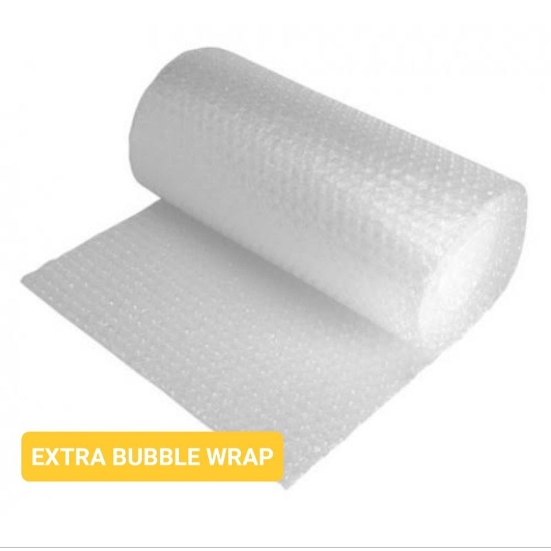 

Extra bubble wrap untuk packing