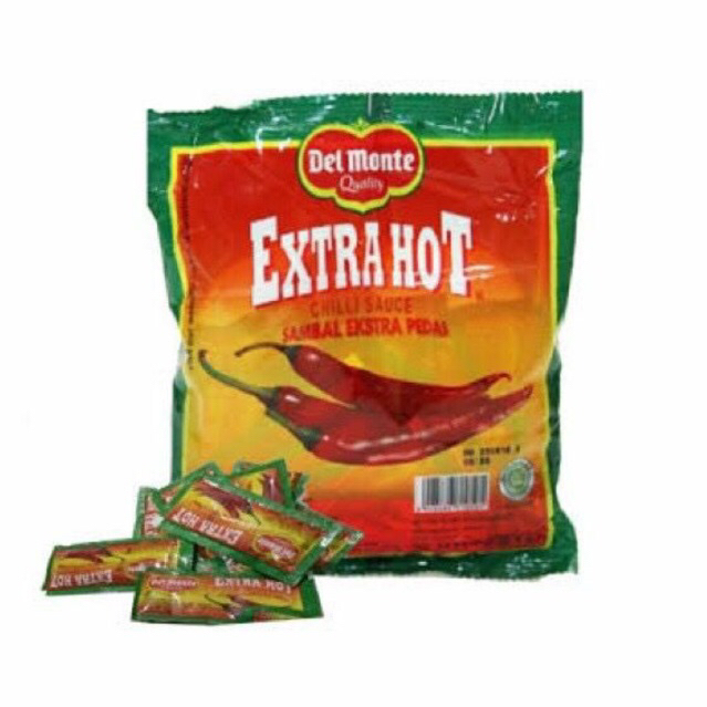 

Delmonte EXTRA HOT 9gr (isi 24pcs) - Saus Sambal SACHET