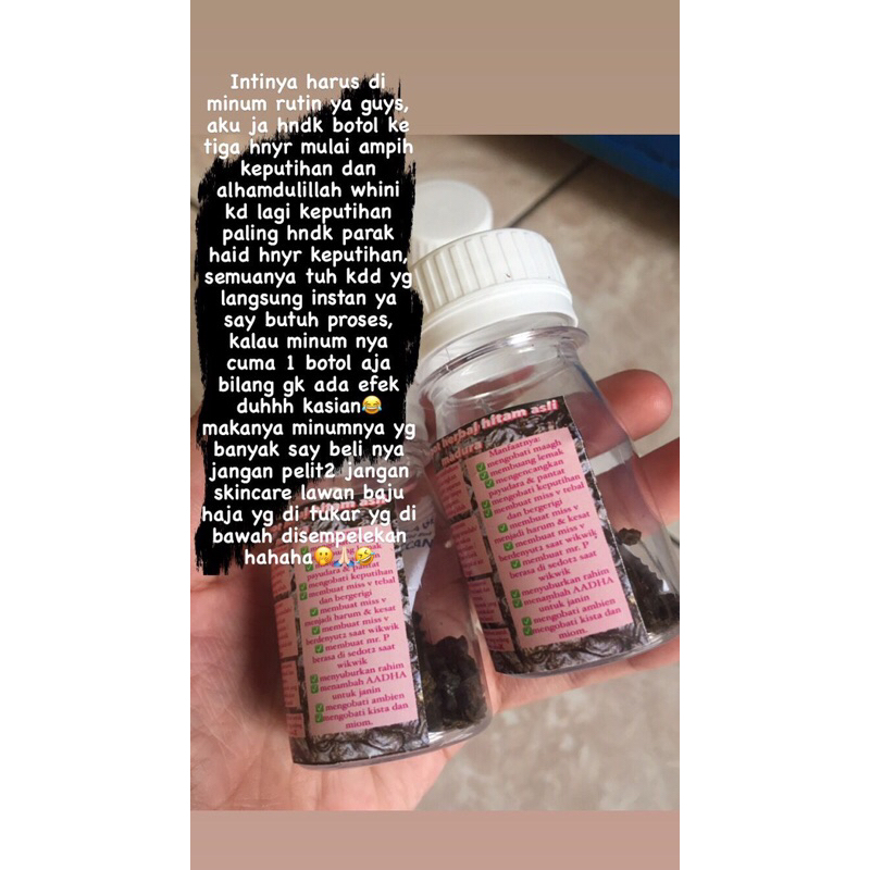

JAMU MPOT HITAM 5 BOTOL