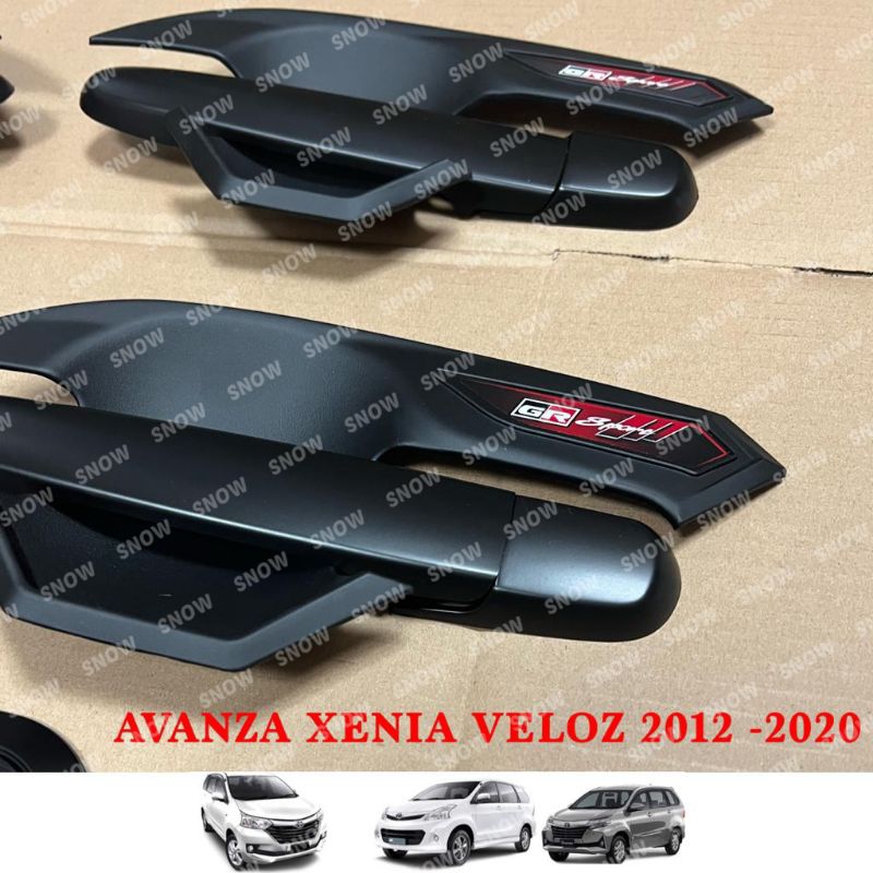 Paket Outer Handle Tank Cover Avanza Xenia Veloz 2012 2015 2018 2020 2021 GR SPORT Hitam