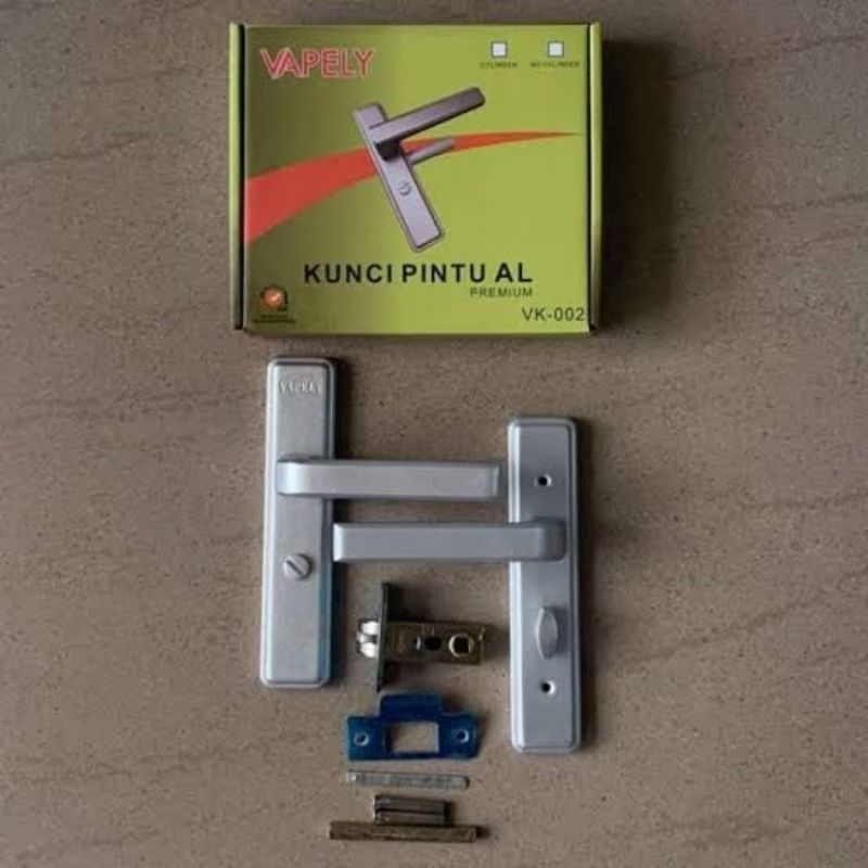 KUNCI PINTU ALUMUNIUM VAPELY VK-002 SILVER