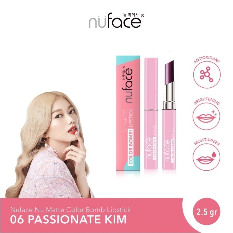 Nuface Nu Matte Color Bomb LipstickOriginal 100%