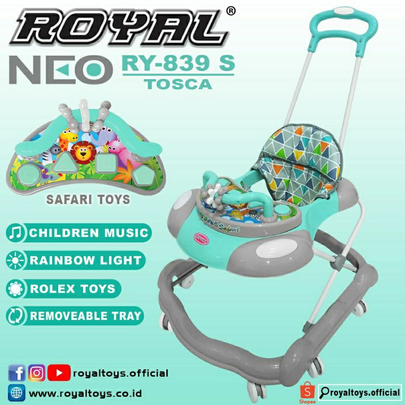 Baby Walker merk ROYAL RY 839 S NEO / 826 S NEO / Baby Walker Bayi RY-839 RY-826