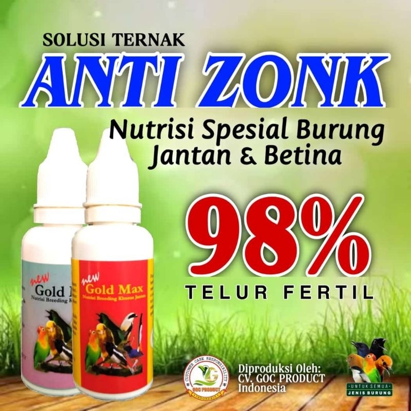 GOLD MAX GOC ( Jantan dan betina) Vitamin perangsang birahi burung