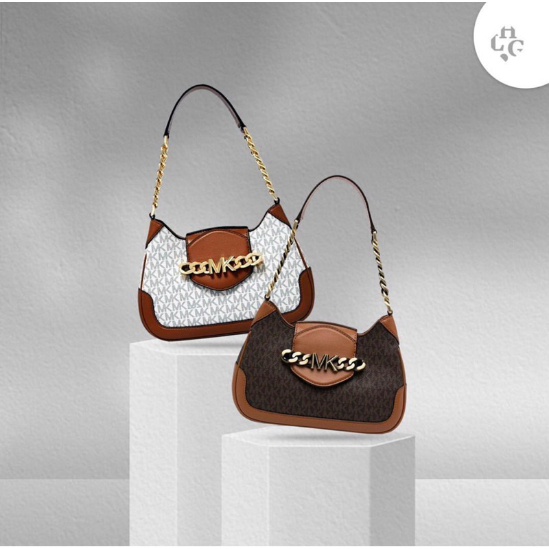 MK Hally Small Logo Shoulder Bag
