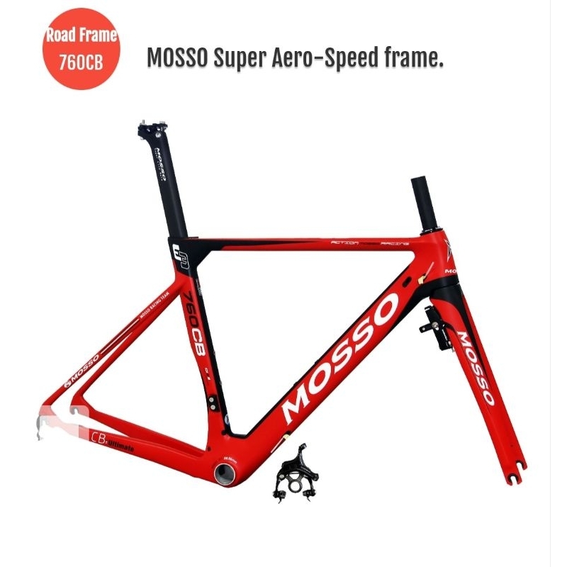 FRAME ROADBIKE CARBON SEPEDA MOSSO 760CB RANGKA SEPEDA BALAP KARBON MOSSO 760 CB