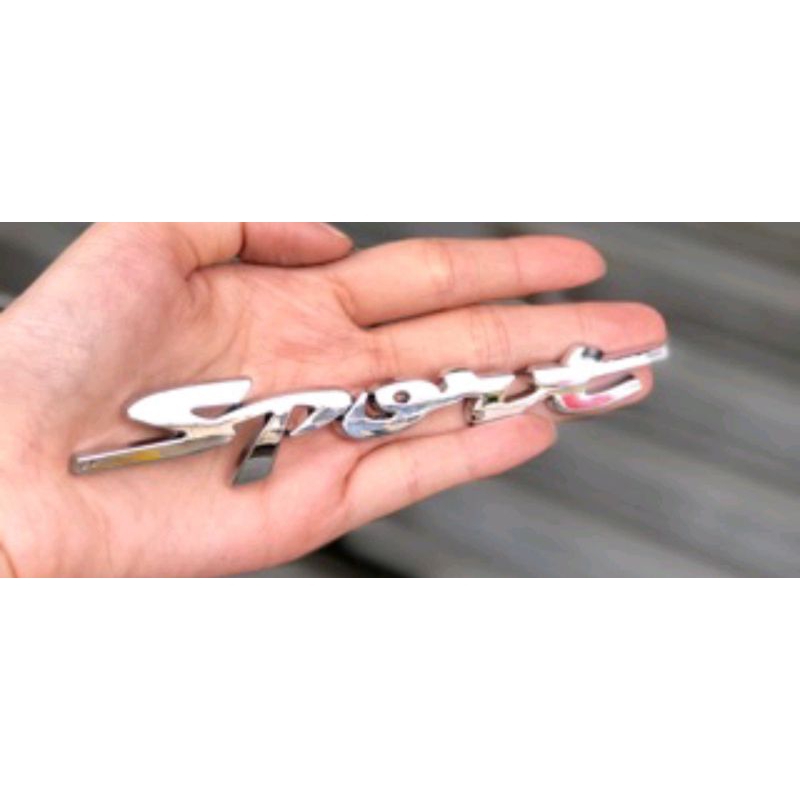 LOGO SPORT EMBLEM MOBIL SPORTS BAHAN 3D METAL