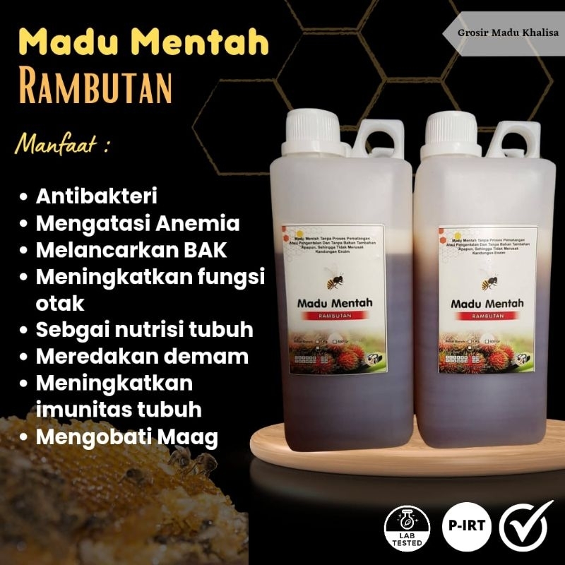 

Madu Murni Rambutan | Madu Mentah Amanah 100% ORIGINAL 1kg