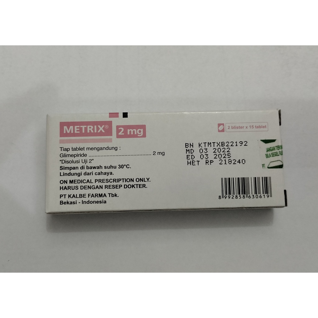 METRIX 2MG 1 STRIP 15 TABLET