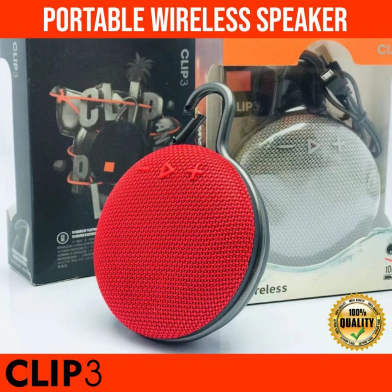 speaker jbl CLIP 3 Speaker Bluetooth Wireless Music Portable JBL Clip3 IPX7 Speaker Bluetooh Wireless clip3