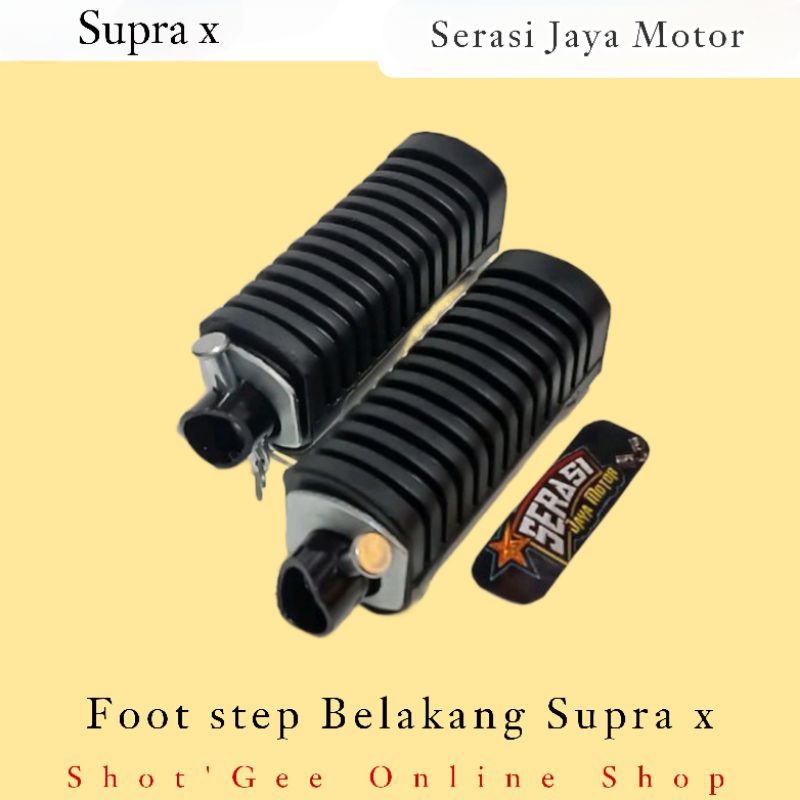 FOOT KARET STEP BELAKANG SUPRA GRAND KARISMA FITNEW LEGENDA SUPRA X125