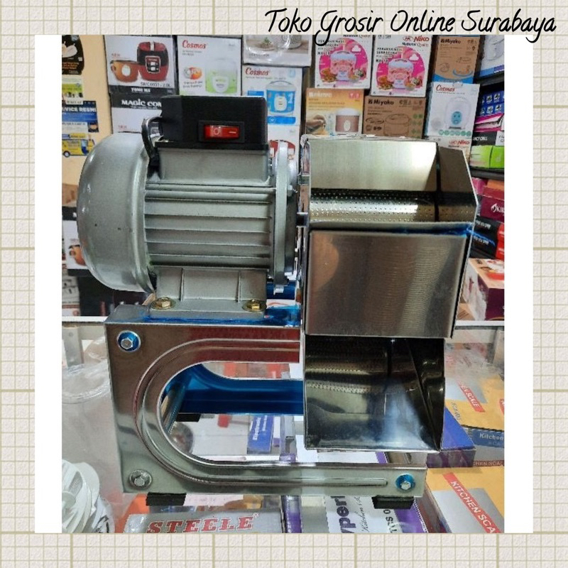 Mesin Parutan Kelapa Listrik Kaki Stainless plus Corong