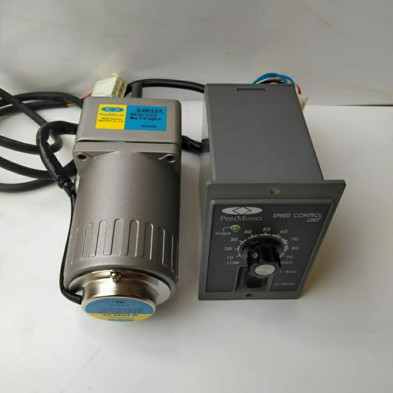 Baru Ac Motor Gearbox Peeimoger 220V Ratio 1:20 Speed Control 25W