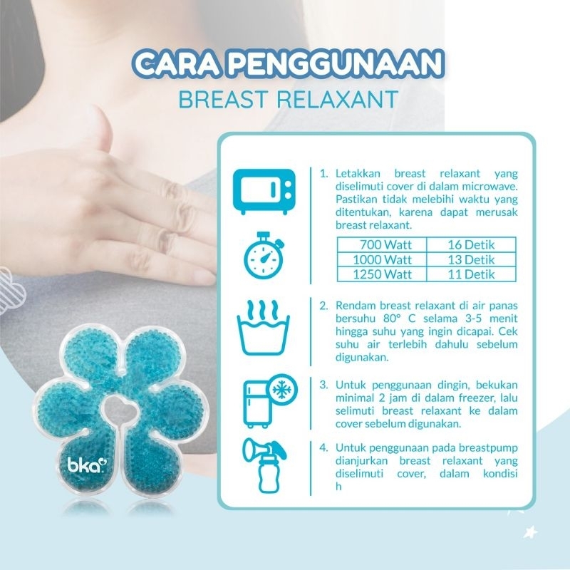 Bka Breast Relaxant - Merelaksasi Payudara Untuk Memperlancar Asi (Isi 1 Pcs / 2 Pcs)