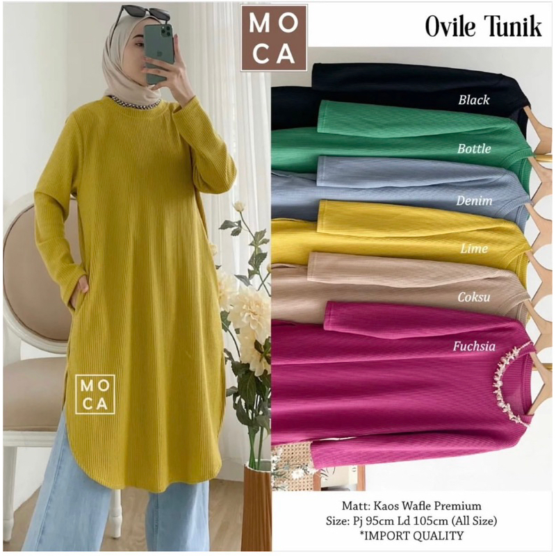 tunik kaos knit uniqlo merk clarke tunik ovalia