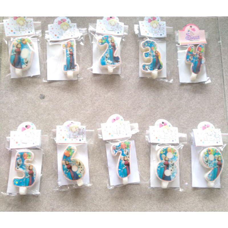 lilin angka karakter anak gambar