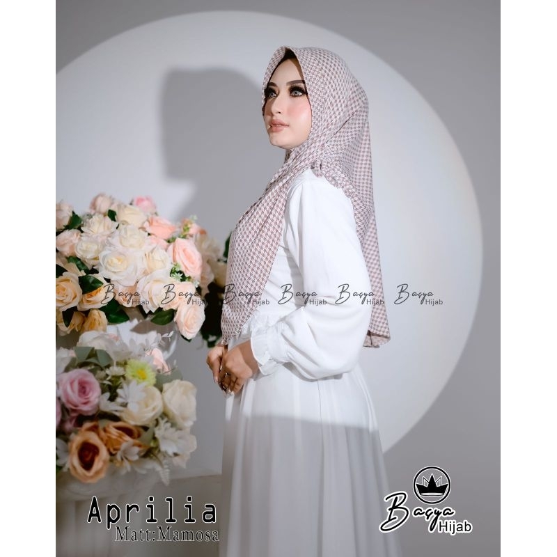 (Basya Hijab) APRILIA •jilbab instan jersey mamosa•hijab instan•kerudung instan jersey mamosa