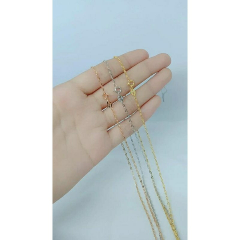 kalung rantai mini carti*r/perak asli silver 925 lapis emas/perhiasan fashion wanita terbaru