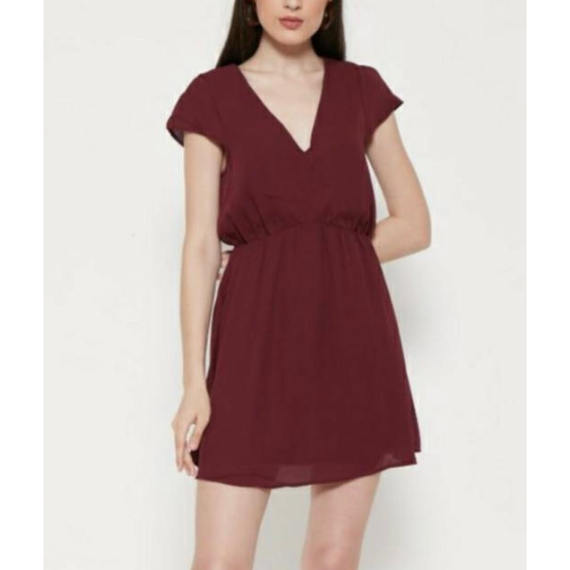 Forever 21 Dress / Forever21 Dress / F21 Dress / Maroon Dress