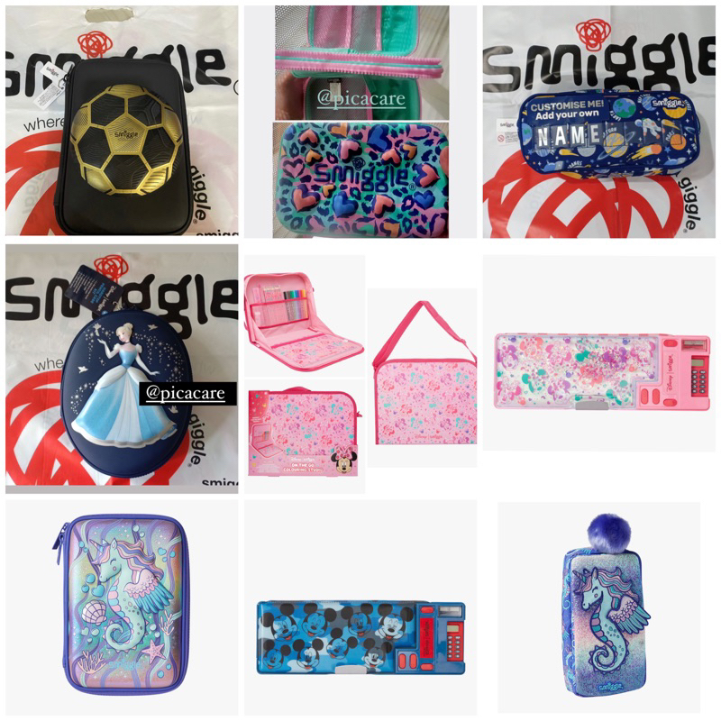 

SMIGGLE Pencil Hard Case Original / Tempat Pensil Merk Smiggle Asli Ori - Unicorn / Mermaid / Ice