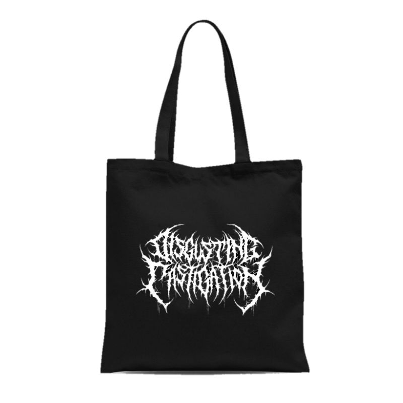 TOTEBAG KANVAS PRIA WANITA DISGUSTING CASTIGATION METAL TERMURAH