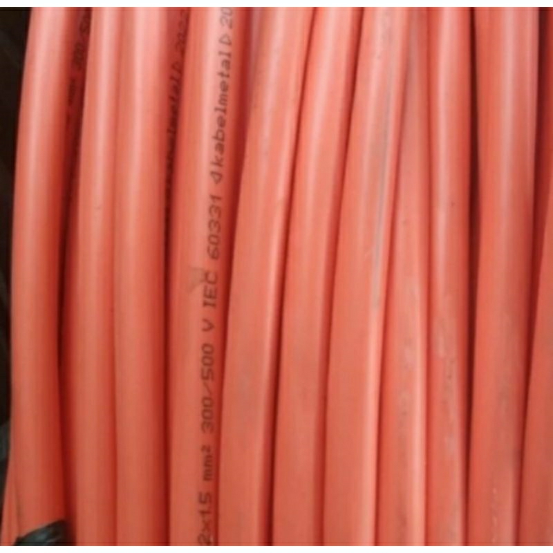 kabel frc 2x1,5 kabel tahan panas frc 2x1.5 kabelmetal,draka,extrana,first,elektrik dan nexans,vermo