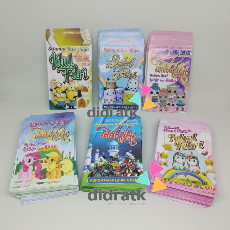 

Angpao Angpau Amplop Lebaran Karakter Lucu 1 Pak Isi 100 Lembar