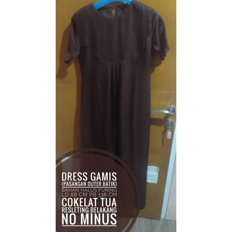 preloved gamis set blazer batik