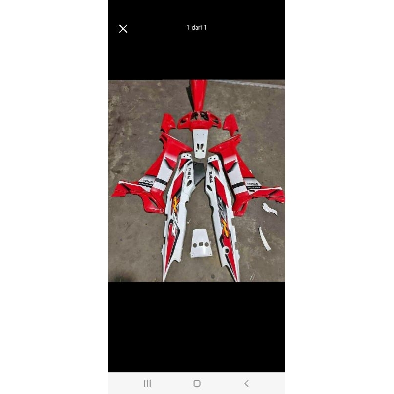 Full Set Body Halus Motor FIZ R merah putih