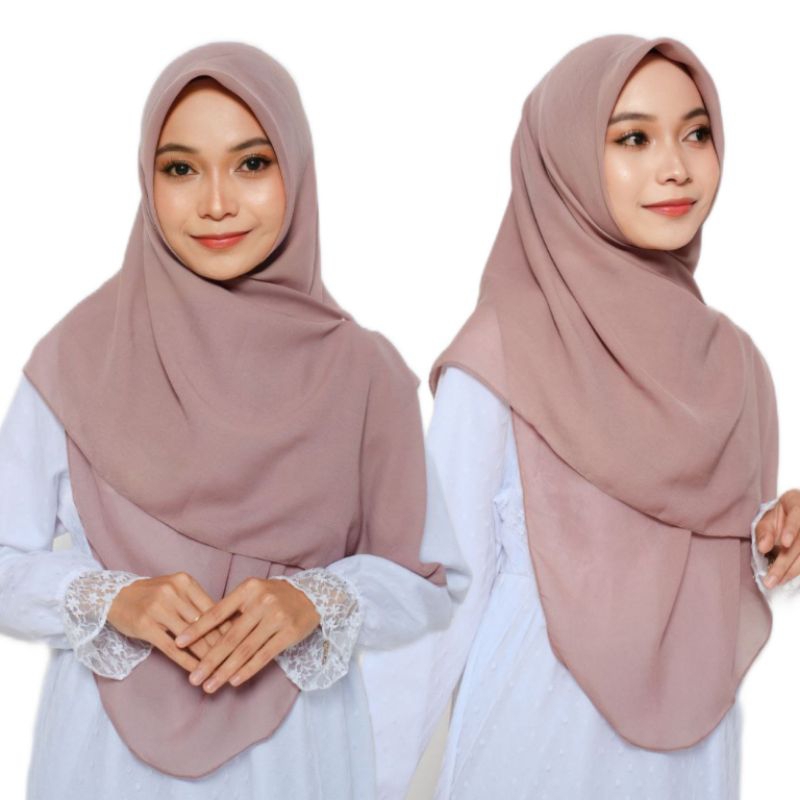 DAIFA HIJAB| SEGI EMPAT OVAL BELLA SQUARE JAHIT TEPI PREMIUM POLYCOTTON PREMIUM OVAL HIJAB MALAYSIA 