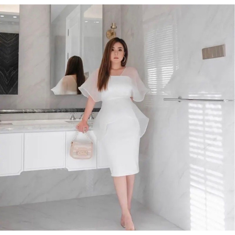 Dress Party Organza Wanita