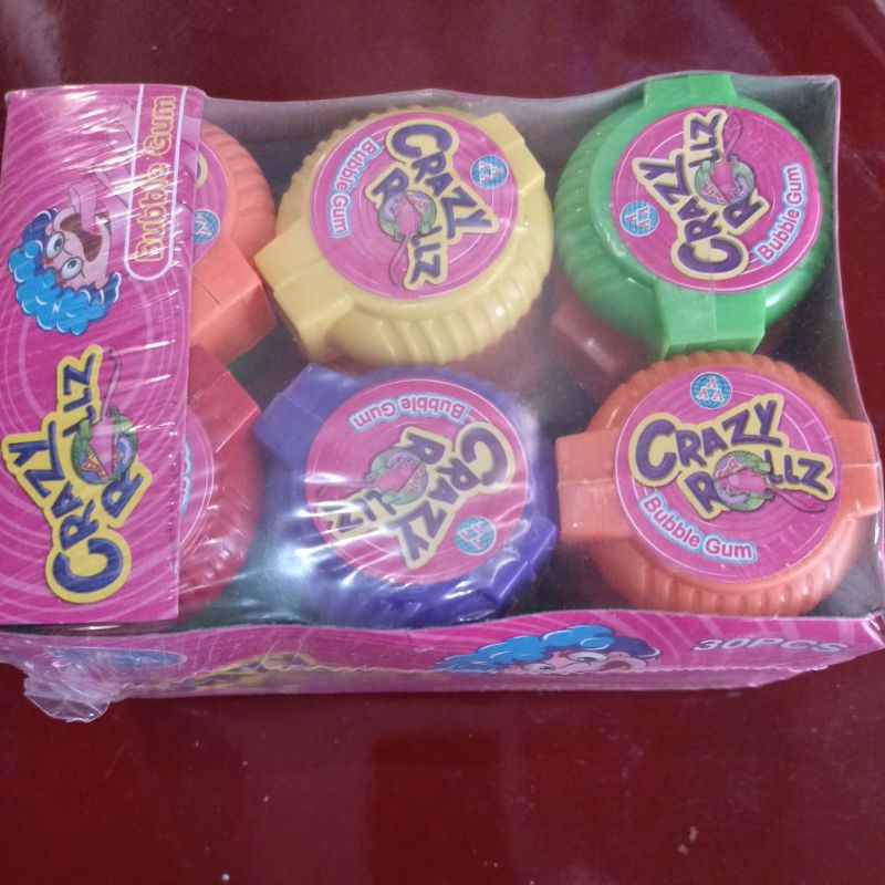 

Crazy Rollz bubble gum (karet)30 pcs