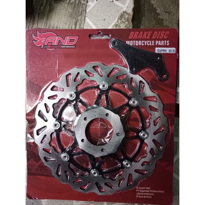 Piringan Cakram depan Supra lama model PSM hitam
