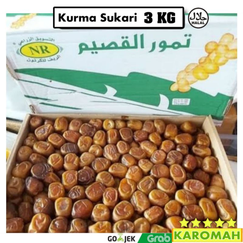 

kurma sukari 3KG Premium Quality ( isi 3 Kg lebih )