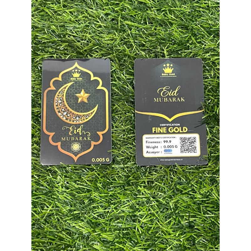 babygold giftseries idul fitri 0,005gr emas mini  gold logam mulia asli 24karat