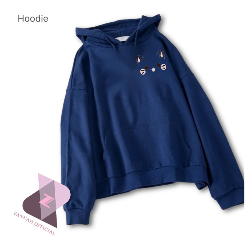 Hoodie Perempuan Korean Style Terbaru Banaya Bahan Fleece Tebal