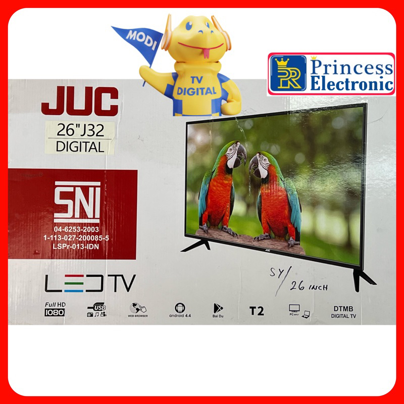 JUC TV LED 26 Inch J32 Digital FULL HD Android 4.4 USB VGA
