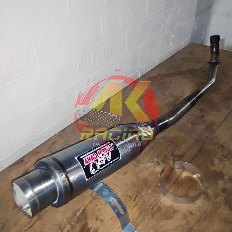 KNALPOT RACING AHAO MOTOR + KLEM KNALPOT MOTOR BEBEK