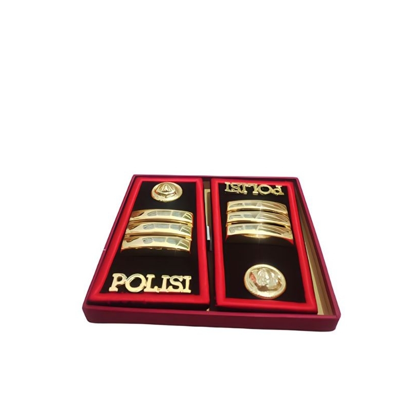 PANGKAT PDH POLRI IPDA/IPTU/AKP LIS MERAH/LIS COKLAT BERKUALITAS