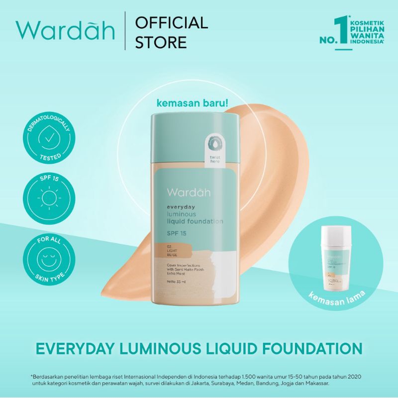 WARDAH Everyday Luminous Liquid Foundation