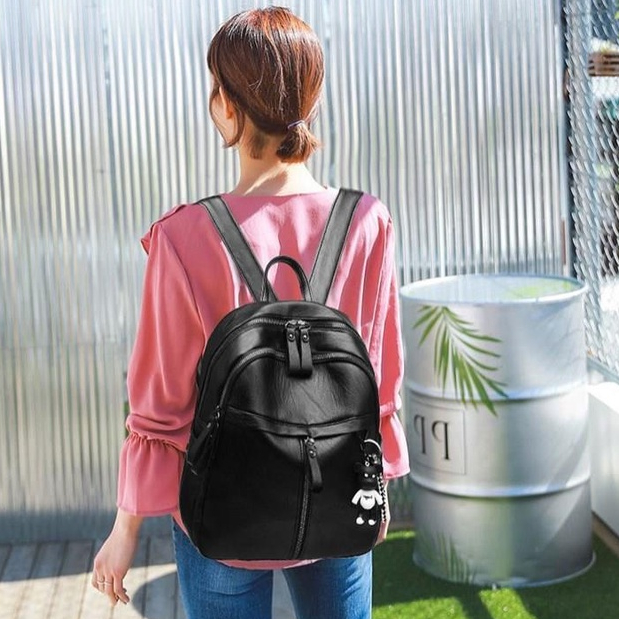 Tas Ransel Wanita Sling Bag Mini Kasual Tas Punggung Cewek Import Kulit PU Azgalery T235