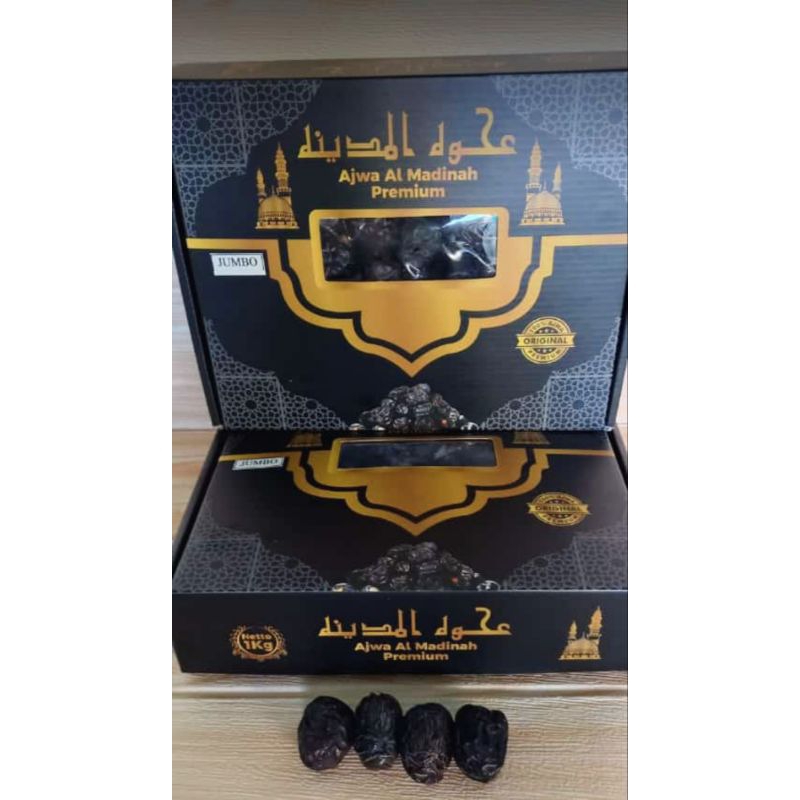 

Kurma AJWA JUMBO 1 kg/Kurma Nabi Muhammad/Kurma Ajwa Premium Original