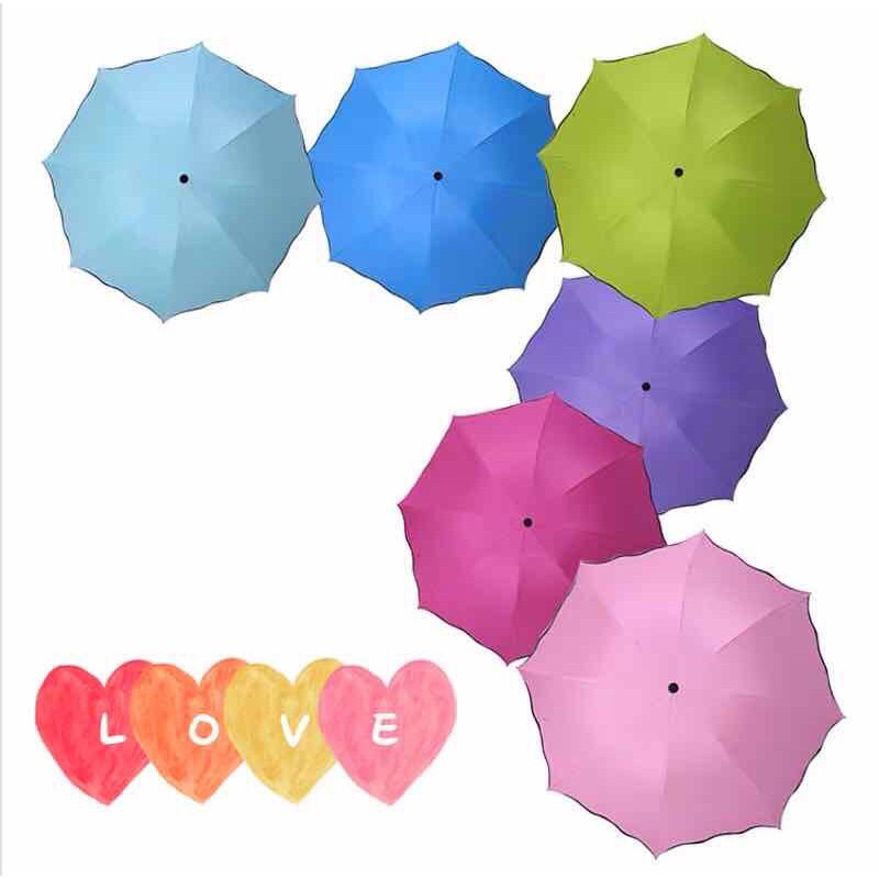 PAYUNG LIPAT AJAIB KELUAR MOTIF BILA KENA AIR 3D MAGIC UMBRELLA HUJAN Anti UV IITOMO SHOP