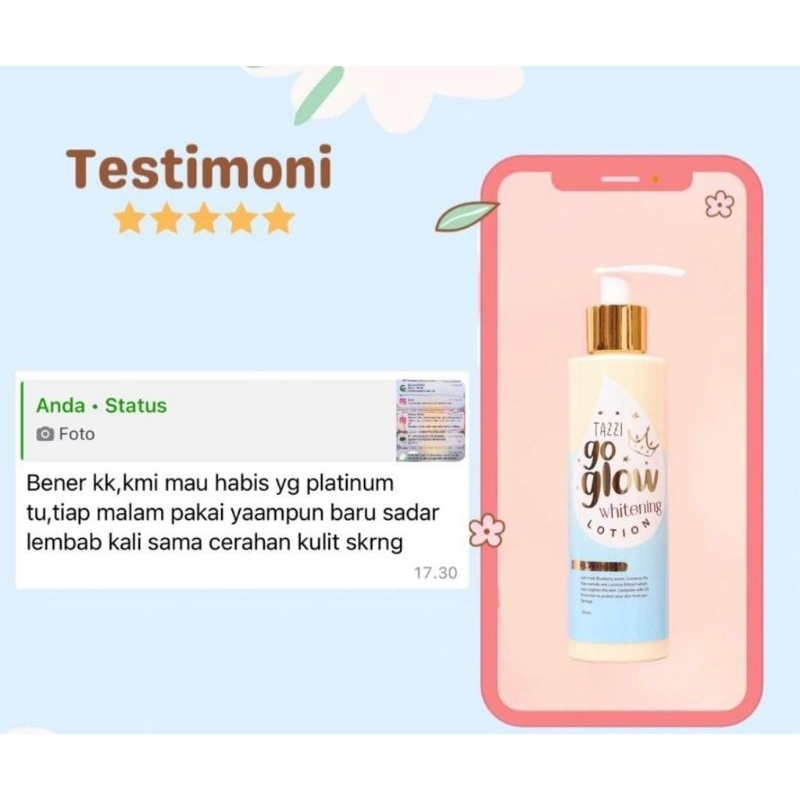 TAZZI GO GLOW WHITENING LOTION