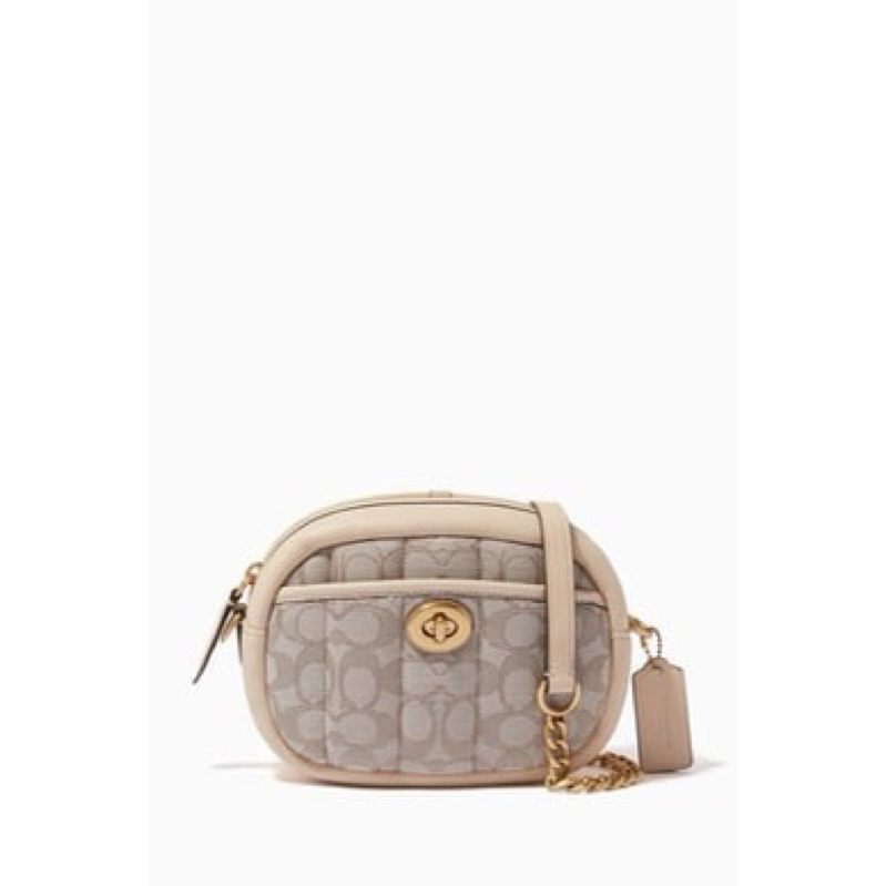 Coach Small Camera Bag In Signature Jacquard With Quilting (C5275)