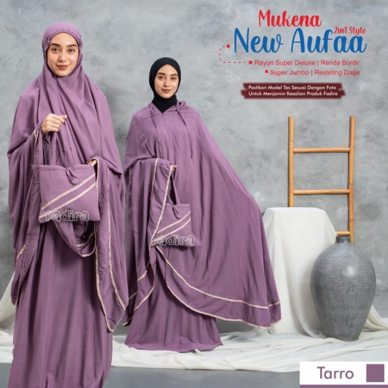 Mukena New Aufaa Traveling 2 in 1 ori by Fadira Collection | Mukena Jumbo terbaru 2023 | Mukena Trav